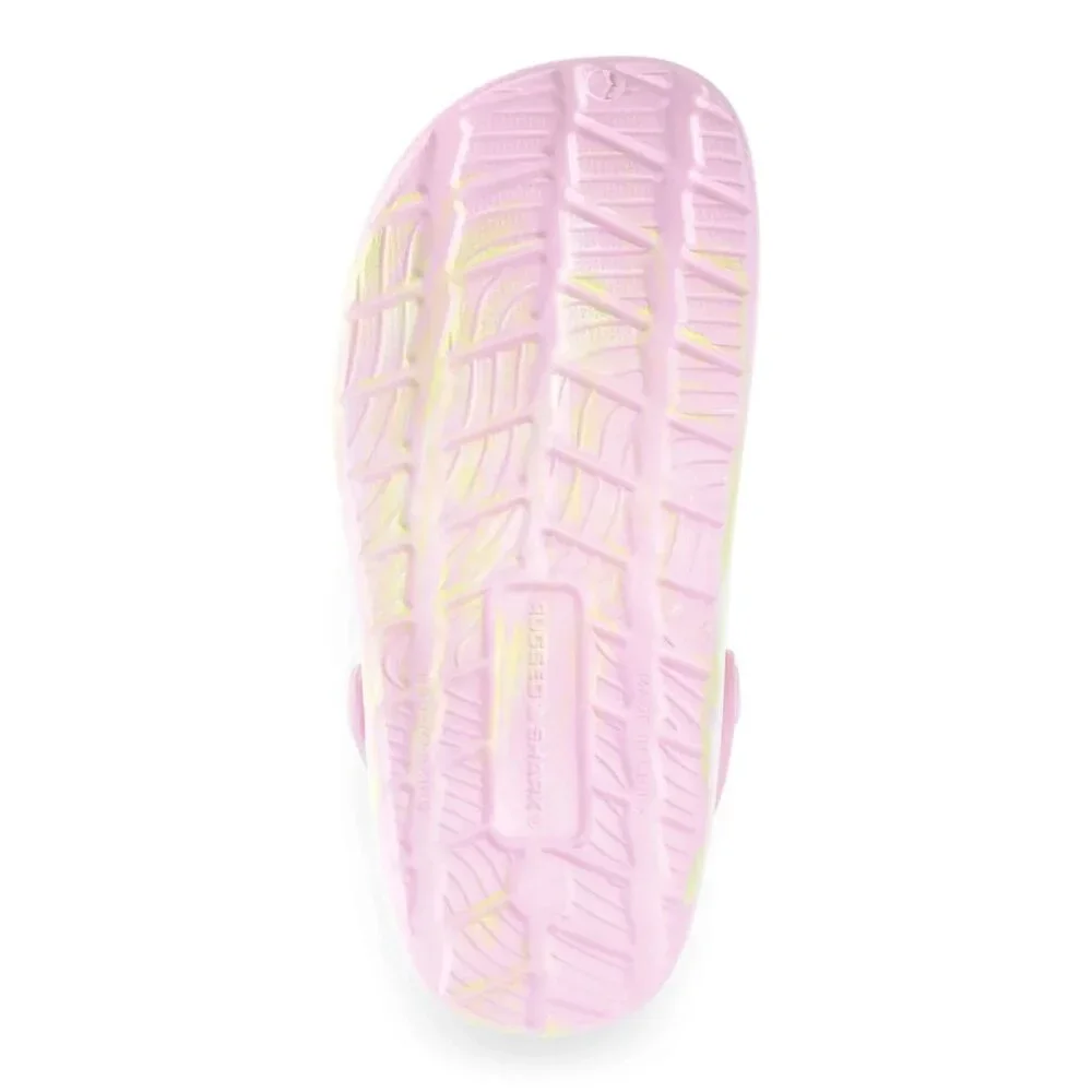 Rugged Shark BIG GIRL Clogs SIZE 4 Pink Yellow Waterproof NEW